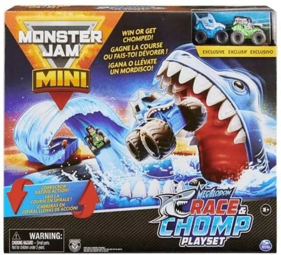 MJ Racebaanset met 2 Auto's - Monster Jam Speelgoed van Merkloos