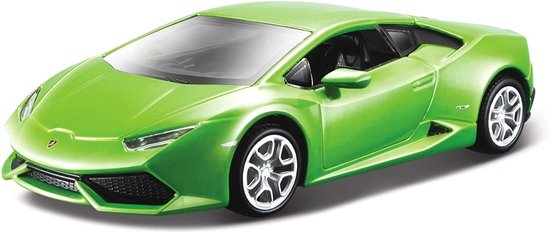 Modelauto Lamborghini Huracan groen 1:32 - speelgoed auto schaalmodel van Bburago