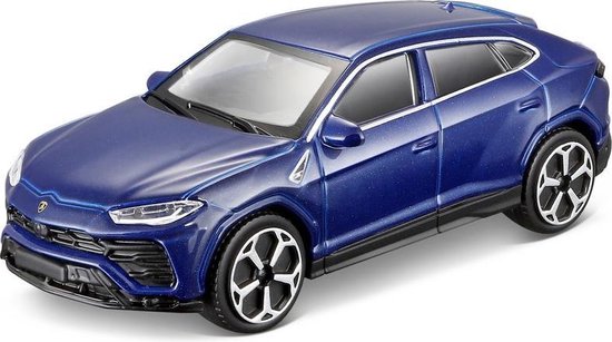 Modelauto Lamborghini Urus blauw 1:43 - speelgoed auto schaalmodel van Bburago