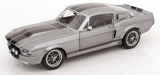 Modelauto Vervoer - Gedetailleerd Model - Verzamelen Display - Film Icoon - Schaal 1/12 - Grijs Metallic Zwart van Merkloos