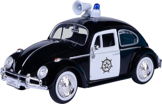 Modelauto Volkswagen Kever politiewagen/politieauto 1:24 - speelgoed politie auto schaalmodel van Bburago