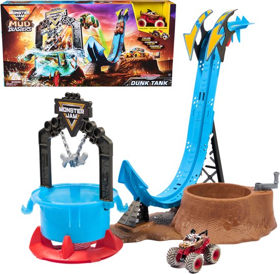 Monster Jam - Mud Blasters - Monster Mutt Dalmation Truck Wash Speelset van Merkloos