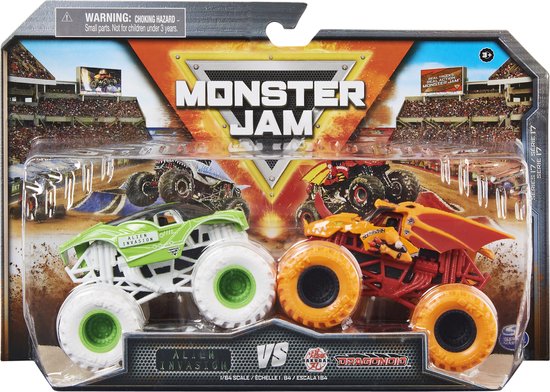 Monster Jam True Metal - officiële monstertrucks - schaal 1:64 van Merkloos