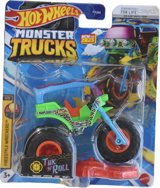 Monstertruck Trike tuk 2023 schaal 1:64 van Hot Wheels