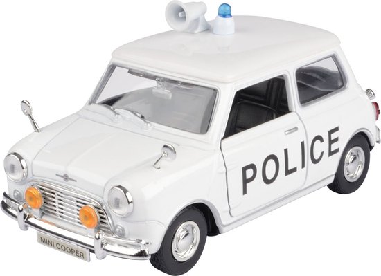 Morris Mini Cooper Police 1961-1967 - 1:18 - Motor Max van Motor Max