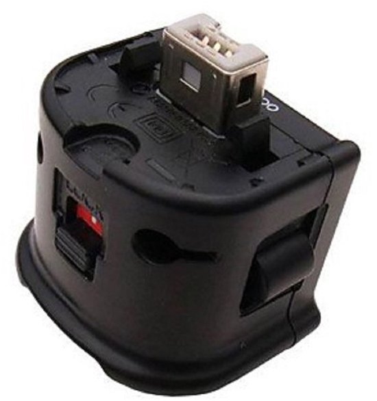 Motion Plus adapter - Inductie adapter - Game precisie - Verbetert nauwkeurigheid - 10 x 10 x 10 cm - Zwart van Merkloos