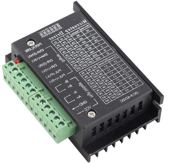 Motor Driver Module - Stepper Controller - Precisie Beweging - Geïntegreerde Koeling - 0.5-4A 9-40V - Groen