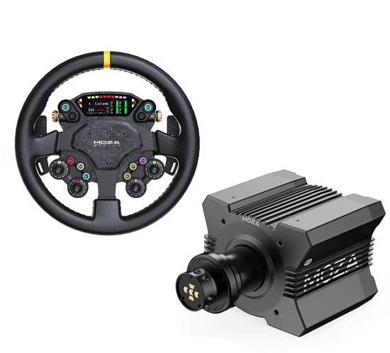 MOZA R12 V2 Direct Drive Wheelbase + MOZA CS Pro Stuur Bundle - 12 Nm Force Feedback - PC - Sim Racing