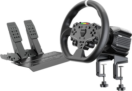 MOZA R5 Pro Racing Bundle – Direct Drive Sim Racing Stuurwiel 6Nm met ES Lite Stuur en SR-P Lite2 Pedalen – PC