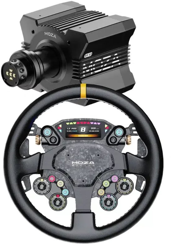 MOZA R9 V3 Direct Drive Wheelbase + MOZA CS Pro Stuur Bundle - 9 Nm Force Feedback - PC - Sim Racing