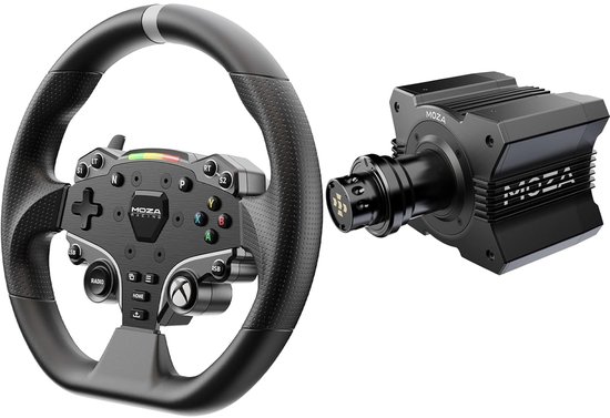 MOZA R9 V3 + MOZA ESX Steering Wheel Bundle – Direct Drive 9Nm – Xbox & PC