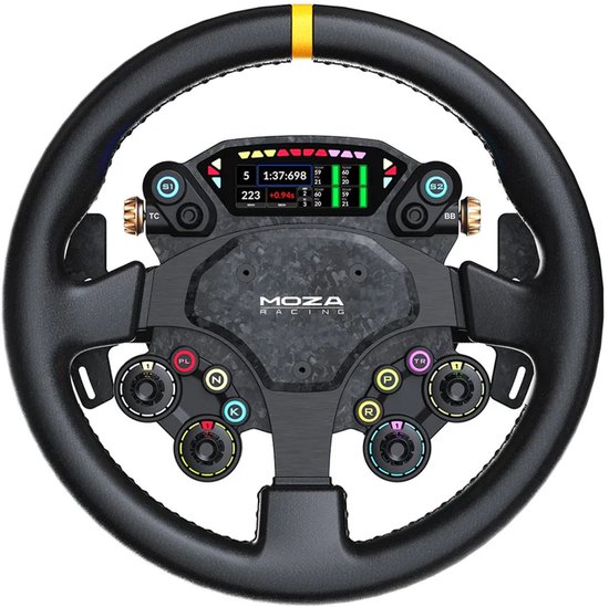 MOZA Racing CS Pro Stuurwiel - 13 inch GT Stuur - Carbon Fiber - Aluminium Behuizing - Sim Racing - PC van Moza Racing