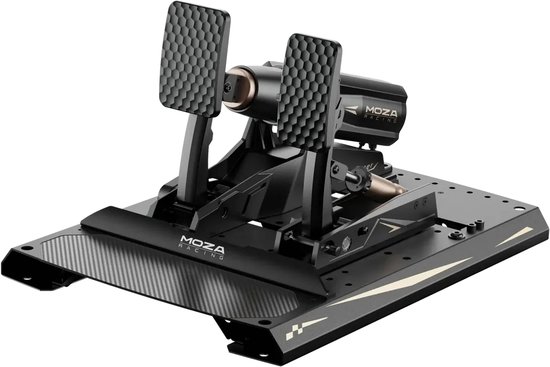 Moza Racing mBooster Actieve Sim‑Race Pedalen Set met CRP2 Throttle - Programmeerbare Force‑Feedback voor PC Sim Racing van Moza Racing