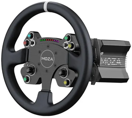 MOZA Racing R12 V2 + CS V2P Steering Wheel Bundle – Direct Drive Sim Racing Set - PC