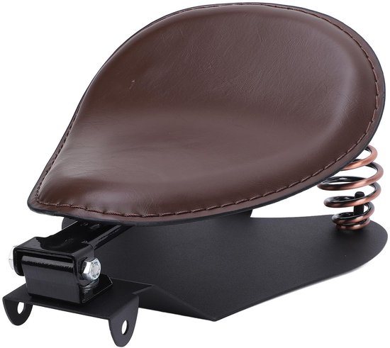 MTTproducts- Motorstoel Sterke Ondersteuning - Faux Lederen - Retro Motorfiets - Cruiser Motoren - Touring Motoren - Professionele Installatie Aanbevolen - Motorfiets Zitting