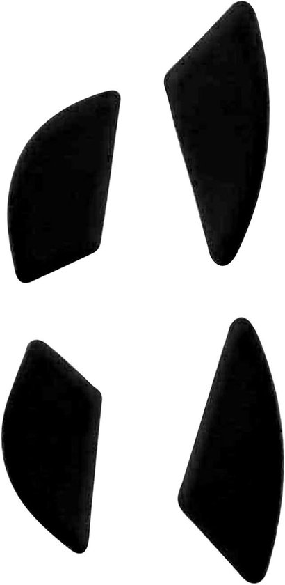 Muis Skates - Muis Voetjes - Gaming Prestaties - Lage Wrijving - 1 Set - Zwart