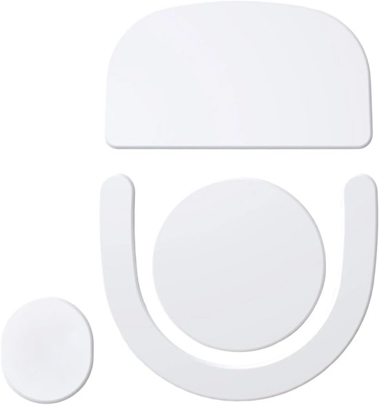 Muis Voetstickers - Antislip Matjes - Verbeterde Precisie - Vervangbare Plaklaag - 12 x 8 cm