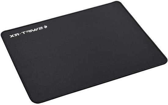 Muismat - Gaming Pad - Precisie Controle - Microscopisch Oppervlak - 25 x 21 cm - Zwart