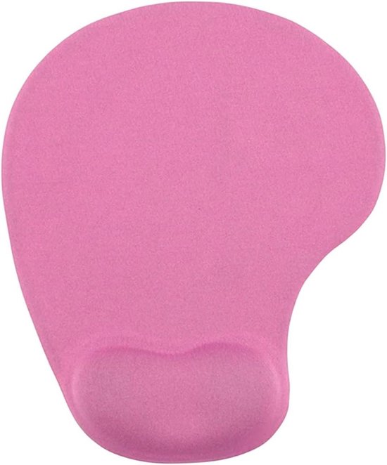 Muismat met polssteun - Gamer muismat - Comfortabel werken - Ergonomische polsondersteuning - 23 x 18.7 cm - Perzik