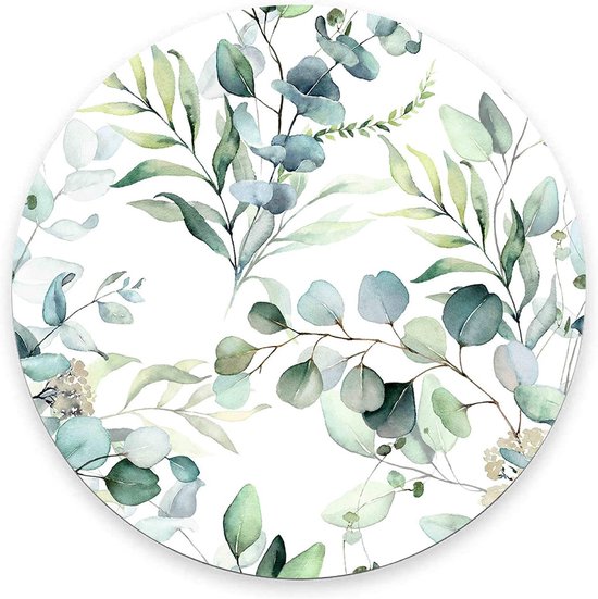 Muispad rond 20 cm - rubberen onderkant - zachte stof - comfortabel voor werk en gaming - ShopVlot