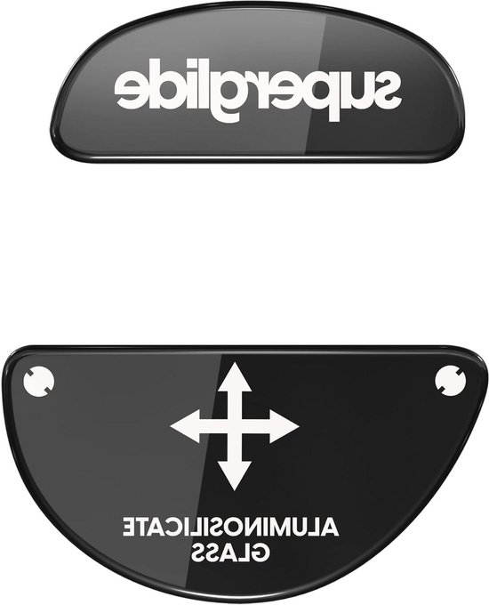 Muisvoeten Glas - Muisschaatsen Muiszolen - Gaming Precisie - Ultra gladde rand - Voor Zowie EC series - Zwart