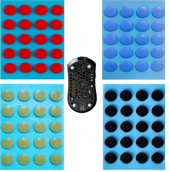 Muisvoetjes Set - Antislip Stickers - Sneller Gamen - Universele Stippen - 6 mm Doorsnede van Merkloos