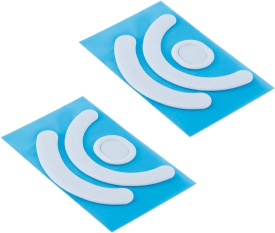 Muisvoetjes Set - Glijders - Soepel Gamen - Duurzaam Teflon Materiaal - 2 Sets - Wit