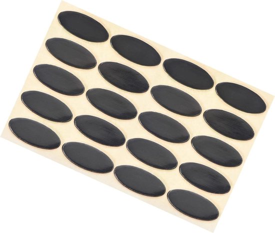 Muisvoetjes Vervanging - Skates Pads - Gaming Muis Verbeteren - 0.7mm Dikte - 20 Stuks - Zwart