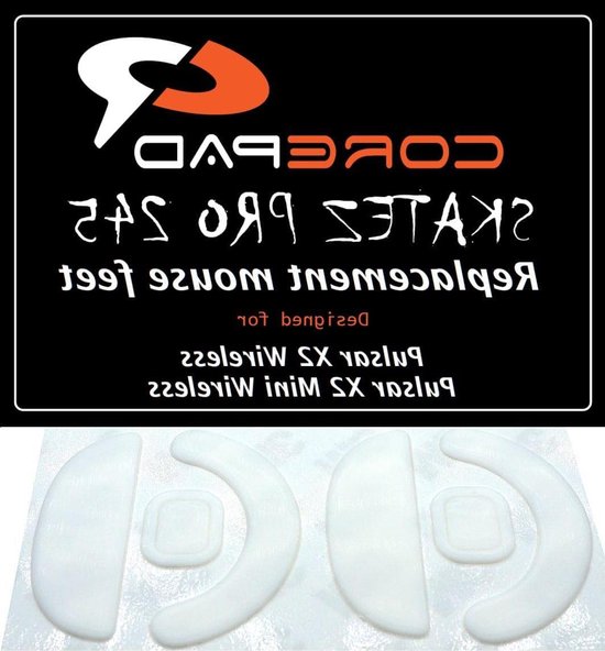Muisvoetjes Vervanging - Skatez - Gaming - 100% PTFE - 0.84 mm dik - Wit van Merkloos