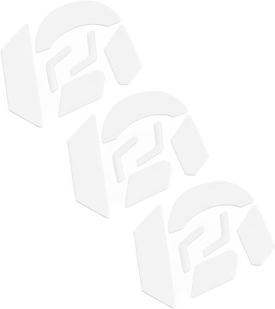 Muisvoetjes Wit 0.8mm Afgeronde Gebogen Randen voor G903 Gaming Muis - 3 Sets Vervanging