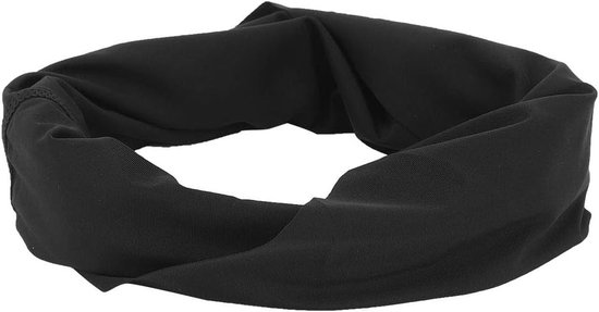 Multifunctionele Buitensjaal - Sport Hoofdband - Fietsen en Sport - Ademend en Koel - 1 Pak - Zwart