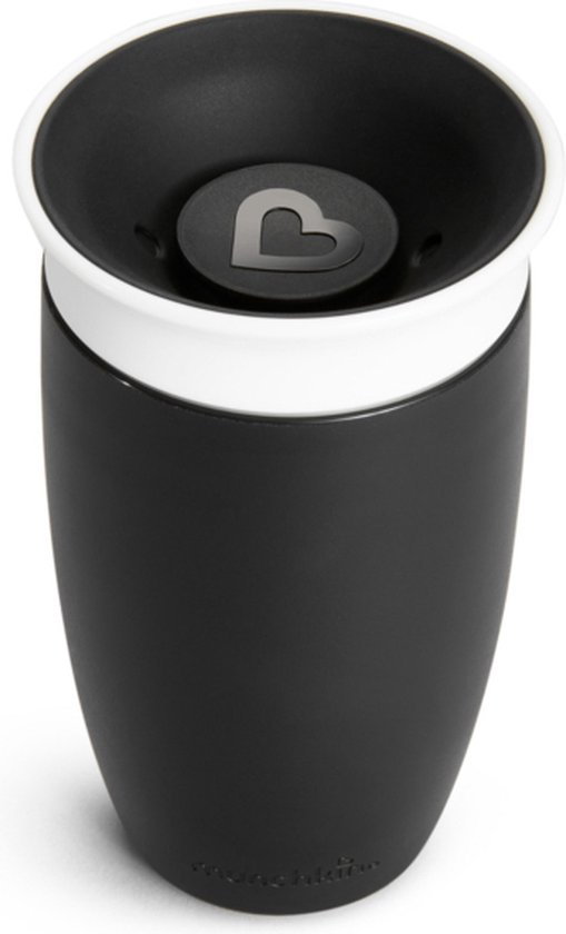 Munchkin Miracle 360° Sippy Cup Oefenbeker - Zwart - 296ml - Anti-lek van Munchkin