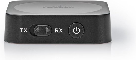 Nedis Bluetooth Zender / Ontvanger - Input: 1x AUX - Output: 1x AUX - SBC - Maximaal 1 Apparaat - Maximale batterijduur: 6 uur - Zwart van Nedis