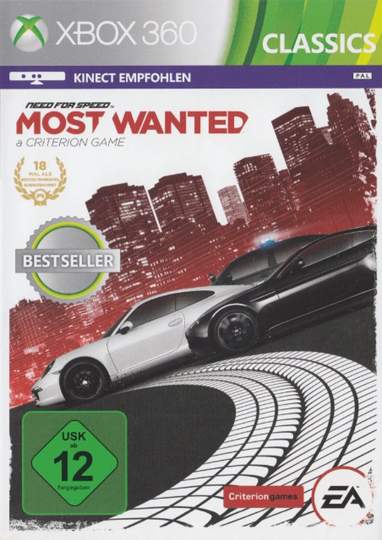 Need for Speed Most Wanted 2012-Classics Duits (Xbox 360) Gebruikt van Merkloos