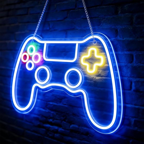 Neonbord Controller - Gaming Lamp LED - Gaming Kamer Decoratie - Dimbaar met USB - 41 x 268 cm - Kleurrijk van Merkloos