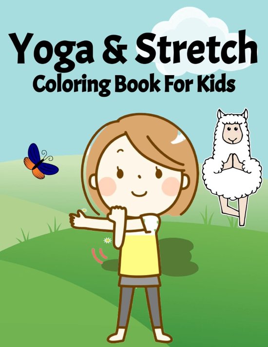 [NEW] Yoga & Stretch Coloring Book For Kids