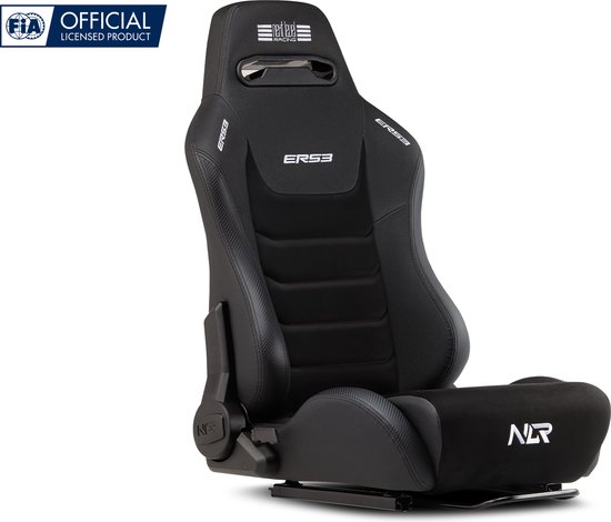 Next Level Racing - ERS3 Elite Verstelbare Racestoel - Ergonomisch - Leer & Race Suède - Zwart van Merkloos