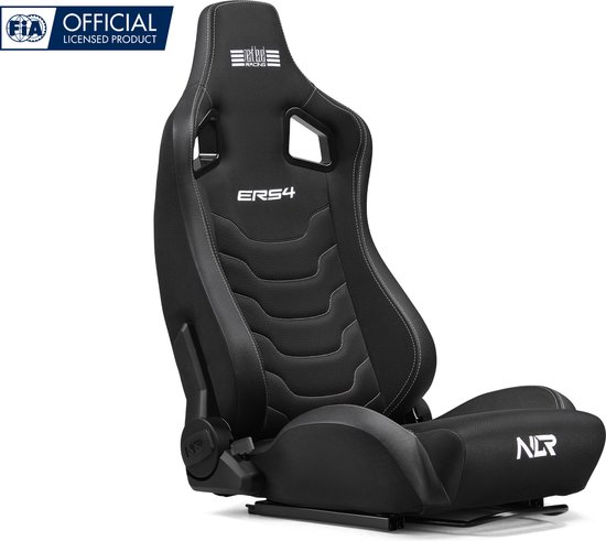 Next Level Racing - ERS4 Elite Racing Stoel - Verstelbare Rugleuning - Stof & Simaero Mesh - Zwart van Next Level Racing