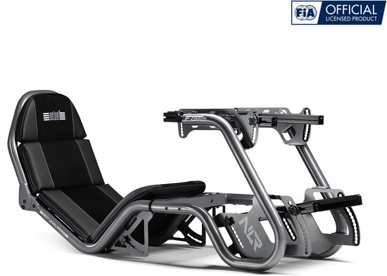 Next Level Racing F-GT Pro - Formula & GT Racing Cockpit - Racestoel - Volledig Verstelbaar - Grijs van Next Level Racing