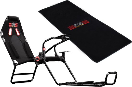 Next Level Racing - GT Lite Race Stoel + Floor Mat - Zwart van Next Level Racing