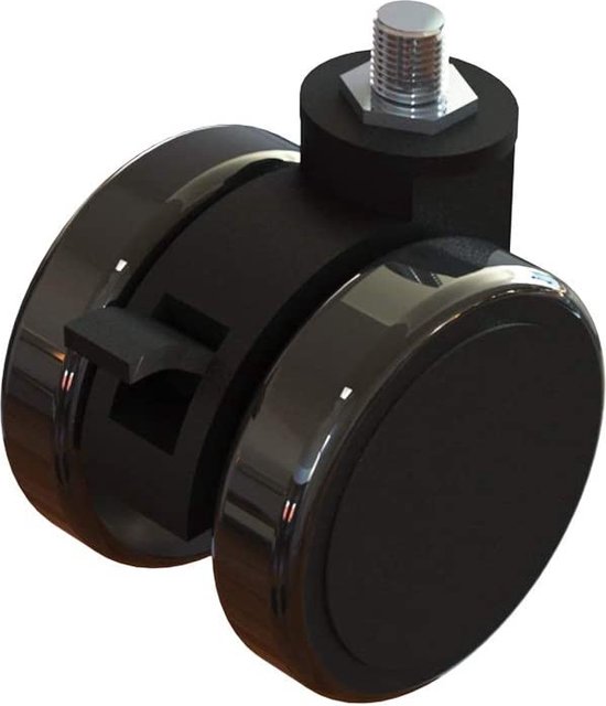 Next Level Racing Vergrendelbare Castor Wielen - Zwart van Next Level Racing