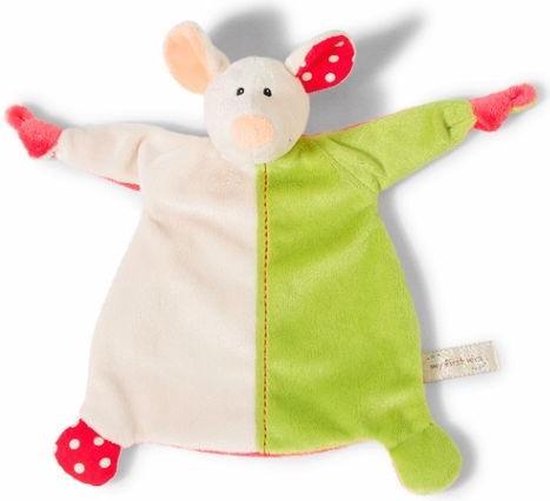 NICI 39673 knuffel Muis Wit, Geel Pluche van Nic
