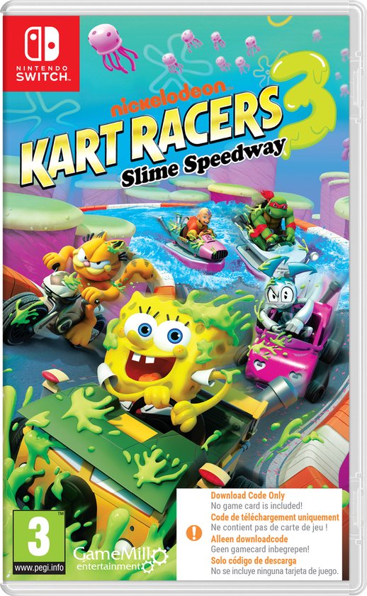 Nickelodeon Kart Racers 3: Slime Speedway - Switch (Code in a Box) van Nickelodeon