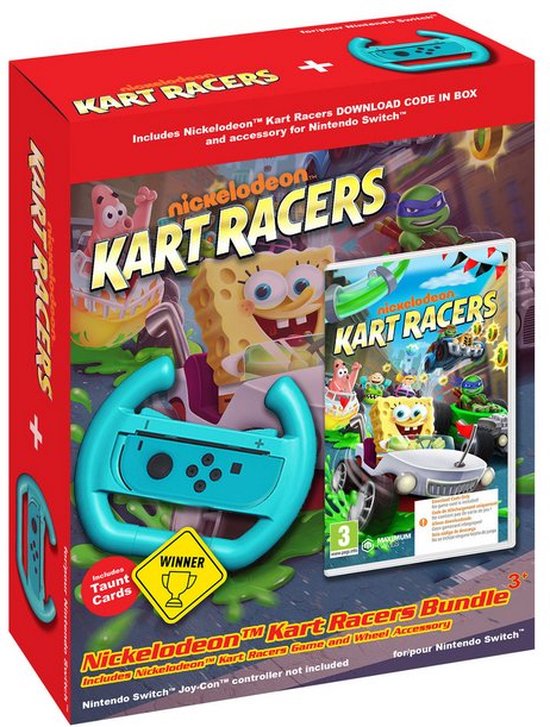 NICKELODEON KART RACERS BUNDLE VOOR NINTENDO SWITCH - INCLUSIEF ACCESSORIES van Nickelodeon