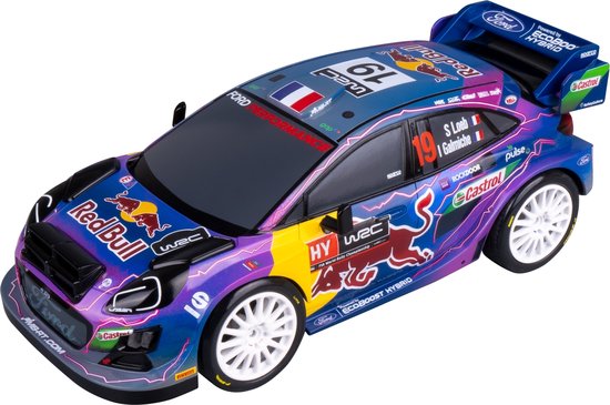 Nikko RC Auto Rally - Night Mode: M-Sport Ford Puma #19 – RC Voertuig – Led Verlichting – Vanaf 6 jaar – Blauw/Paars 1:18 van Nikko