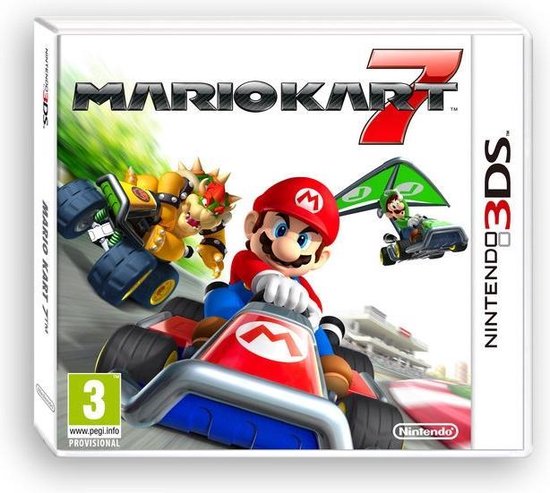 Nintendo Mario Kart 7, 3DS, Nintendo 3DS, Multiplayer modus, E (Iedereen), Fysieke media van Nintendo