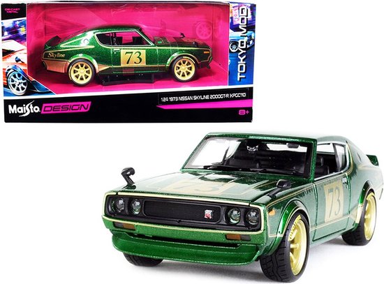 Nissan Skyline 2000 GTR #73 1973 Green van Nissan