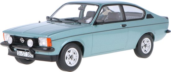 Norev Opel Kadett Rally Winterfest 1978 - Modelauto Schaal 1:18 - Turquoise van Merkloos