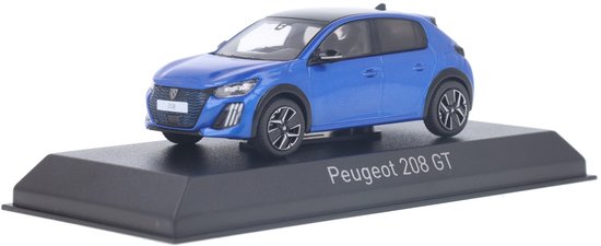 Norev Peugeot 208 GT 2024 - Modelauto 1/43 in Vertigo Blauw van Merkloos