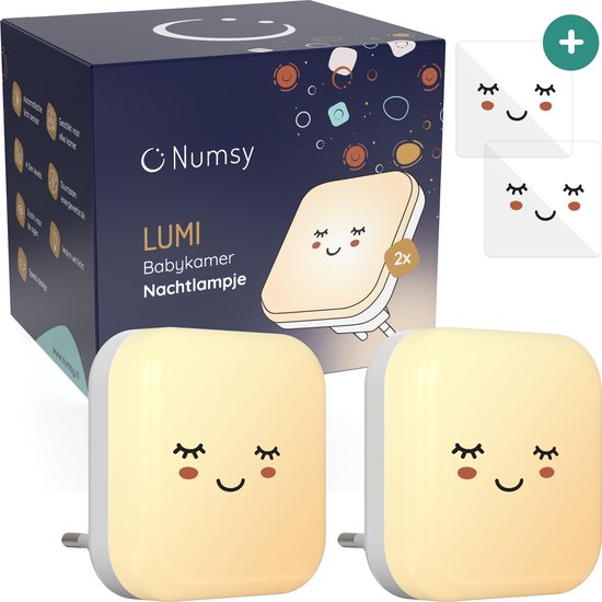 Numsy Babykamer Nachtlampje Stopcontact - Automatische Lichtsensor van Numsy